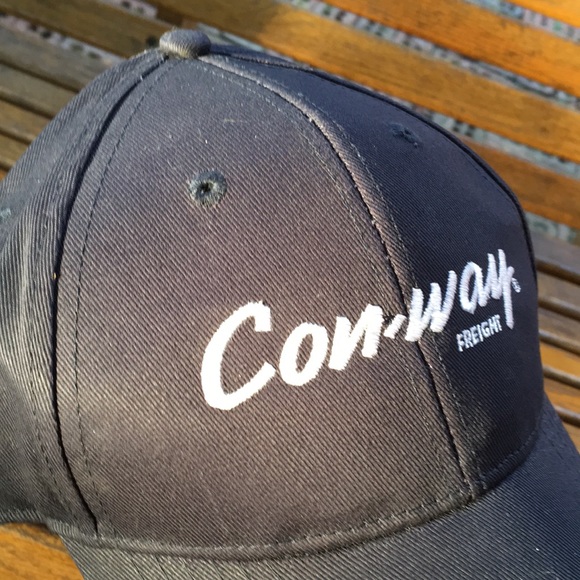 Con-way freight trucker hat SnapBack 6 full panel style cap NWOT dark blue - Picture 8 of 8